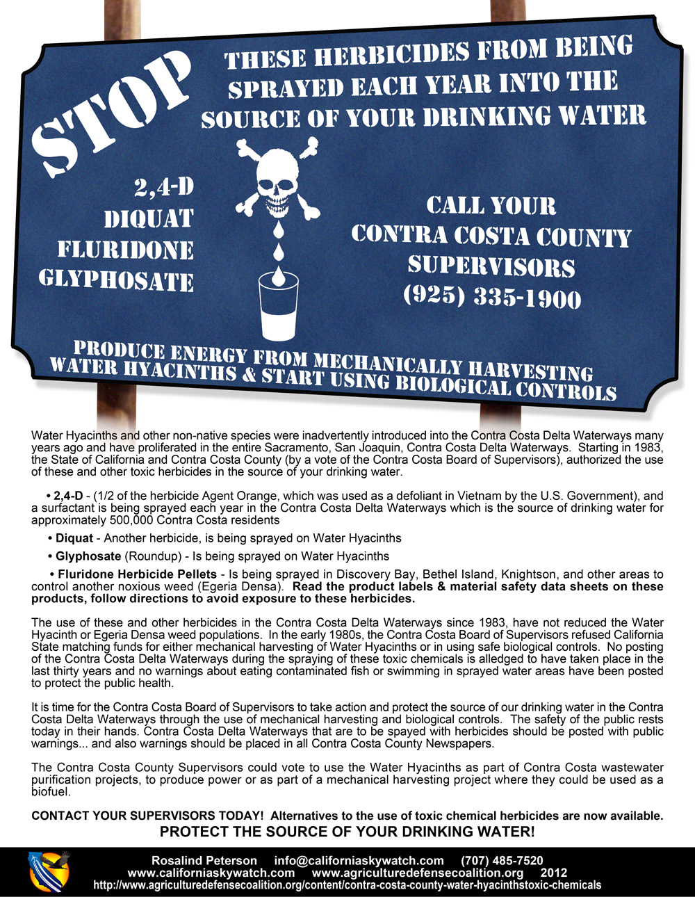 Contra Costa County - Drinking water flyer